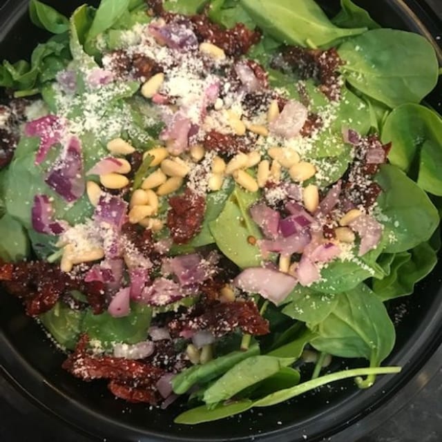 Sun Dried Tomatoes and Pesto Salad.